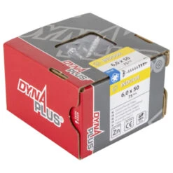 Dynaplus Schroef Universeel Platkop Verzinkt TX-30 6.0x50 75 Stuks -Meubel Pracht 123 5807