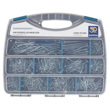 GAMMA 1000-delige Assortimentskoffer Universeelschroeven 4 GAMMA 1000-delige Assortimentskoffer Universeelschroeven - Afbeelding 2
