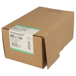 Houtdraadbout Verzinkt 8x120 Mm 100 Stuks -Meubel Pracht 123 5943