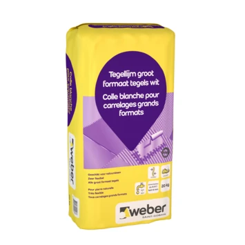 Weber Tegellijm Groot Formaat Wit 20kg 3 Weber Tegellijm Groot Formaat Wit 20kg
