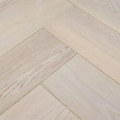 Parket Visgraat Wit Geolied Eiken 4V-groef 14 Mm 1,44 M2