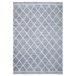 Vloerkleed Vouwbaar Taupe Geruit 160X230CM