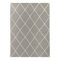 Buitenkleed Shantou Ruit Bruin 160x230 Cm