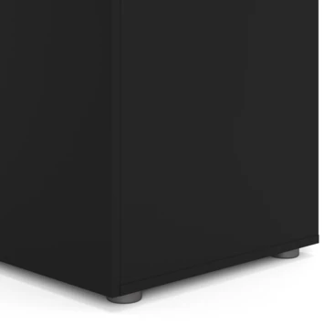 Kledingkast Pisa 3 Deur Zwart 6 Kledingkast Pisa 3 Deur Zwart - Afbeelding 4