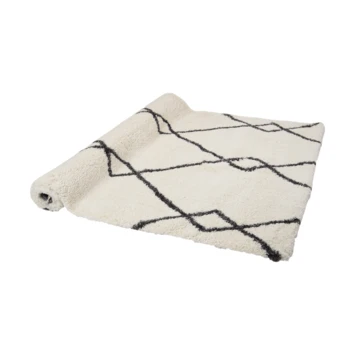 Vloerkleed Pelush Zwart Wit Wieber 160x230 Cm 5 Vloerkleed Pelush Zwart Wit Wieber 160x230 Cm - Afbeelding 3