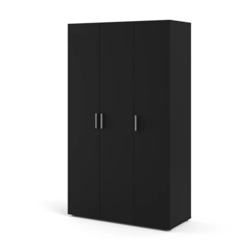 Kledingkast Pisa 3 Deur Zwart 13 Kledingkast Pisa 3 Deur Zwart - Afbeelding 11