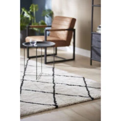 Cavallino Vloerkleed Wit/Zwart Ruit 35 Mm 160x230 Cm 9 Cavallino Vloerkleed Wit/Zwart Ruit 35 Mm 160x230 Cm -Meubel Pracht 123 6576