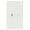 Kledingkast Pisa 3 Deurs Wit Houtnerf