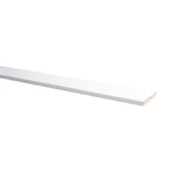 Voordeelpak Plint Recht Wit 60x 7,3 Mm, Voor Pvc, Lengte 200cm 5 Stuks -Meubel Pracht 123 6704