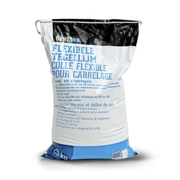 Handson Flexibele Tegellijm Grijs 25kg. 3 Handson Flexibele Tegellijm Grijs 25kg.