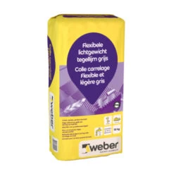 Weber Flexibele Lichtgewicht Tegellijm Grijs 15kg