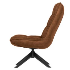 WOOOD Draaifauteuil Jouke Kunstleer Cognac -Meubel Pracht 123 68