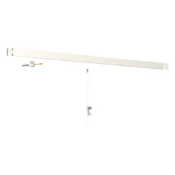 Artiteq Click Rail Schilderij Ophangsysteem Compleet 2 Meter Wit RAL 9016 Overschilderbaar