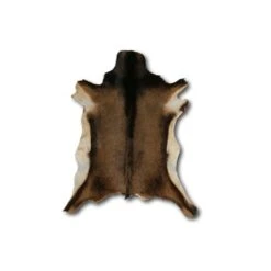 Geitenvacht Vloerkleed Bruin Gemeleerd 20 Mm 70x50 Cm