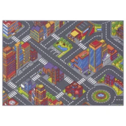 Vloerkleed Kinder Big City 95x133 Cm