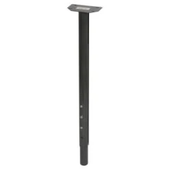 Duraline Tafelpoot Rond Metaal Antraciet Ø35 Mm Hoogte Verstelbaar