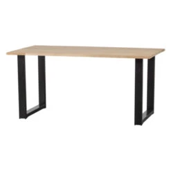 WOOOD Tablo Eettafel Eiken Met U-poot 160x90 Cm 8 WOOOD Tablo Eettafel Eiken Met U-poot 160x90 Cm -Meubel Pracht 123 736