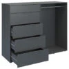 Kast James 5 Lades Met Hanggedeelte -Meubel Pracht 123 752