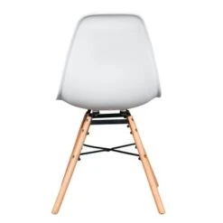 Eetkamerstoel Isabel Kunststof/staal Wit -Meubel Pracht 123 769