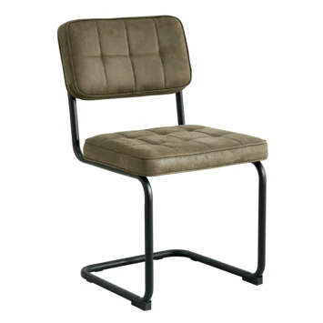 GAMMA Eetkamerstoel Tom PU-leer Donkergroen 4 GAMMA Eetkamerstoel Tom PU-leer Donkergroen - Afbeelding 2