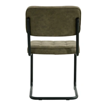 GAMMA Eetkamerstoel Tom PU-leer Donkergroen 6 GAMMA Eetkamerstoel Tom PU-leer Donkergroen - Afbeelding 4