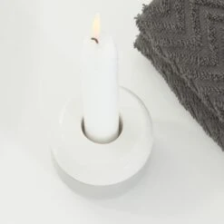 Sealskin Kaarsenhouder Sphere Porcelein Licht Grijs -Meubel Pracht 123 789