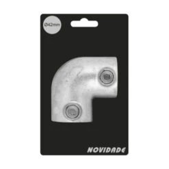 Novidade Steigerbuis Buiskoppeling Kniestuk 2-weg Verzinkt Ø 42mm -Meubel Pracht 123 801