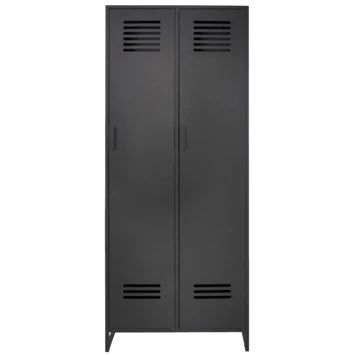GAMMA Lockerkast Jason 2-deurs Metaal Zwart 3 GAMMA Lockerkast Jason 2-deurs Metaal Zwart