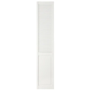 CanDo Deur Louvre Open Met Paneel Wit 201,3x39,4 Cm 3 CanDo Deur Louvre Open Met Paneel Wit 201,3x39,4 Cm