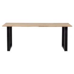WOOOD Tablo Eettafel Eiken Met U-poot 220x90 Cm