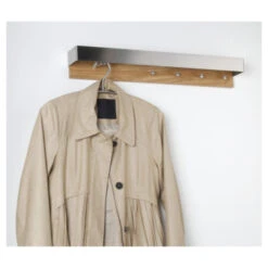 Kapstok RVS/hout Dex 11 Kapstok RVS/hout Dex -Meubel Pracht 123 872