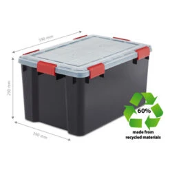 IRIS Opbergbox Click Waterdicht 50L -Meubel Pracht 123 904