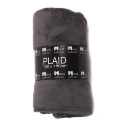 Maxime Fleece Plaid Antraciet L180xb130 Cm