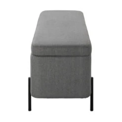 GAMMA Opbergbank Xander Gestoffeerd Grijs -Meubel Pracht 123 929