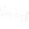 Stalen Draadbak Wit 40x10x12cm 2 Stalen Draadbak Wit 40x10x12cm -Meubel Pracht 123 95