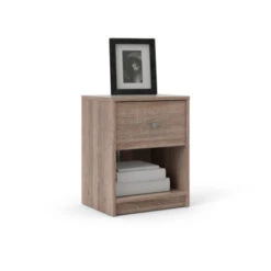 Nachtkastje Met Lade Mahra Truffel -Meubel Pracht 123 954